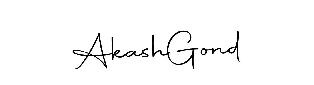 The best way (Autography-DOLnW) to make a short signature is to pick only two or three words in your name. The name Akash  Gond include a total of six letters. For converting this name. Akash  Gond signature style 10 images and pictures png