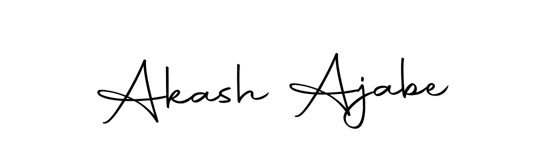 Also we have Akash Ajabe name is the best signature style. Create professional handwritten signature collection using Autography-DOLnW autograph style. Akash Ajabe signature style 10 images and pictures png