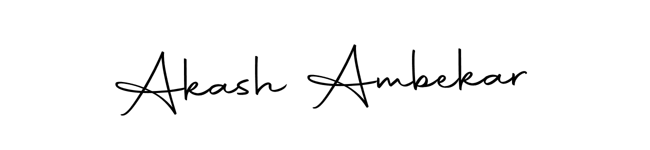 You can use this online signature creator to create a handwritten signature for the name Akash Ambekar. This is the best online autograph maker. Akash Ambekar signature style 10 images and pictures png