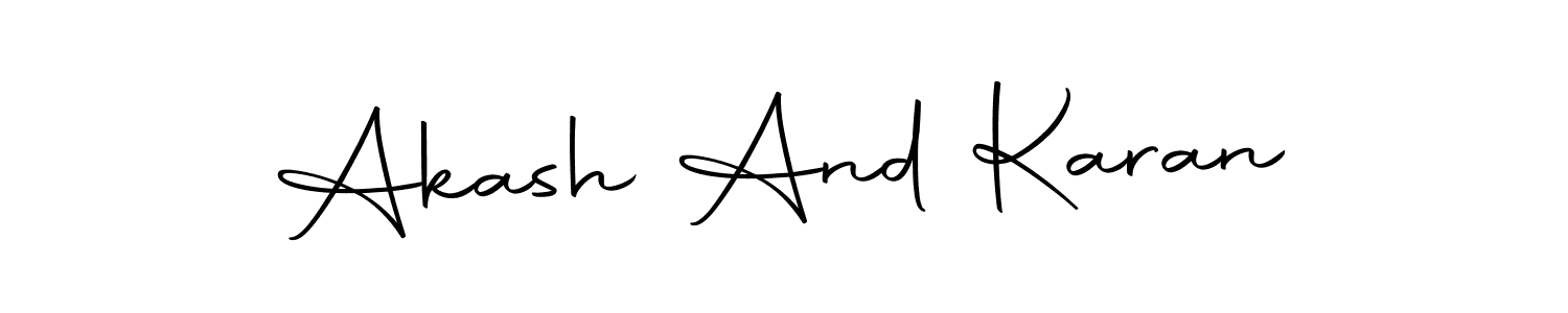 Make a short Akash And Karan signature style. Manage your documents anywhere anytime using Autography-DOLnW. Create and add eSignatures, submit forms, share and send files easily. Akash And Karan signature style 10 images and pictures png