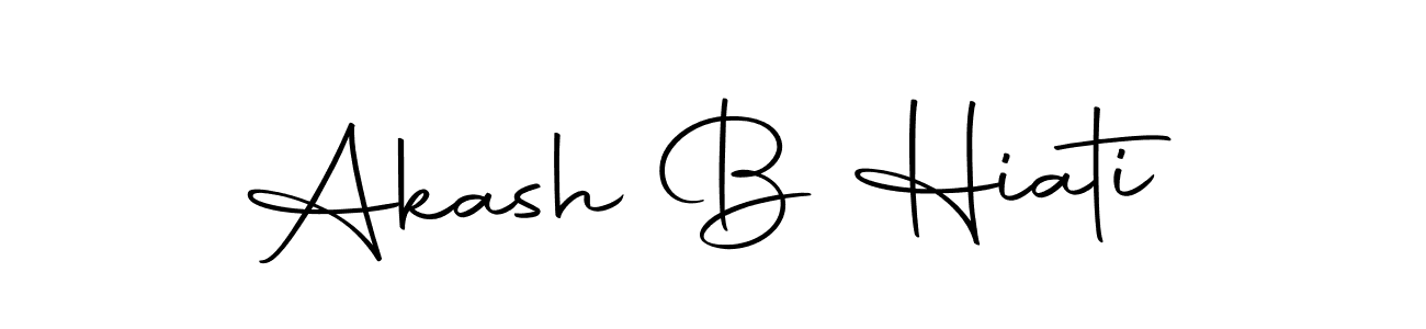 Make a beautiful signature design for name Akash B Hiati. With this signature (Autography-DOLnW) style, you can create a handwritten signature for free. Akash B Hiati signature style 10 images and pictures png
