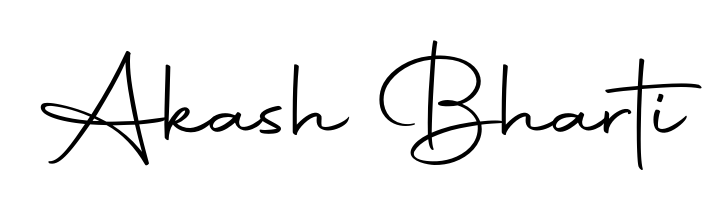 Try this chic Akash Bharti handwritten sign style. Using Autography-DOLnW font elements, it gives your name a sleek, memorable identity. Akash Bharti signature style 10 images and pictures png