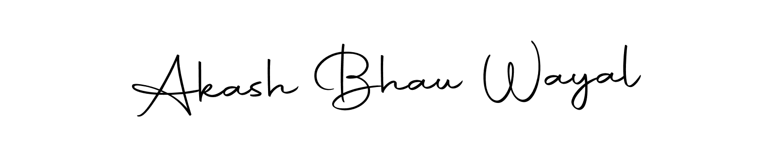 Make a beautiful signature design for name Akash Bhau Wayal. Use this online signature maker to create a handwritten signature for free. Akash Bhau Wayal signature style 10 images and pictures png