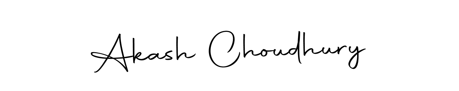 How to make Akash Choudhury name signature. Use Autography-DOLnW style for creating short signs online. This is the latest handwritten sign. Akash Choudhury signature style 10 images and pictures png