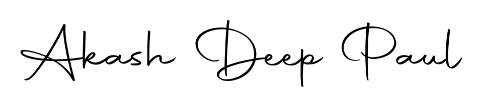 Upgrade your professional image with Akash Deep Paul signature created with Autography-DOLnW font. Fast, free, and watermark-free download. Akash Deep Paul signature style 10 images and pictures png