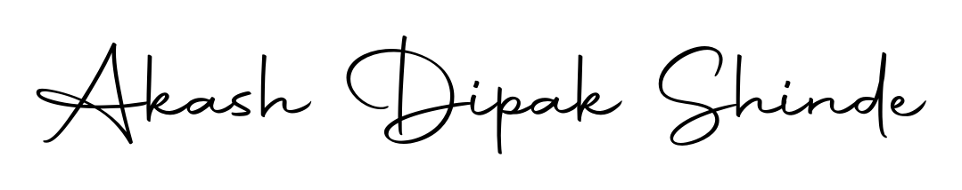 You should practise on your own different ways (Autography-DOLnW) to write your name (Akash Dipak Shinde) in signature. Don't let someone else do it for you. Akash Dipak Shinde signature style 10 images and pictures png