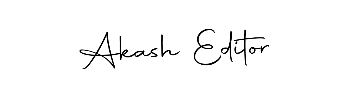 Use a signature maker to create a handwritten signature online. With this signature software, you can design (Autography-DOLnW) your own signature for name Akash Editor. Akash Editor signature style 10 images and pictures png