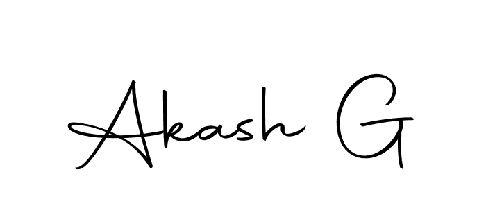 Make a beautiful signature design for name Akash G. With this signature (Autography-DOLnW) style, you can create a handwritten signature for free. Akash G signature style 10 images and pictures png