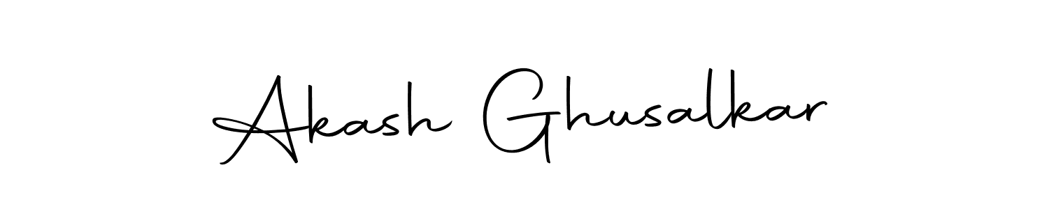 Create a beautiful signature design for name Akash Ghusalkar. With this signature (Autography-DOLnW) fonts, you can make a handwritten signature for free. Akash Ghusalkar signature style 10 images and pictures png