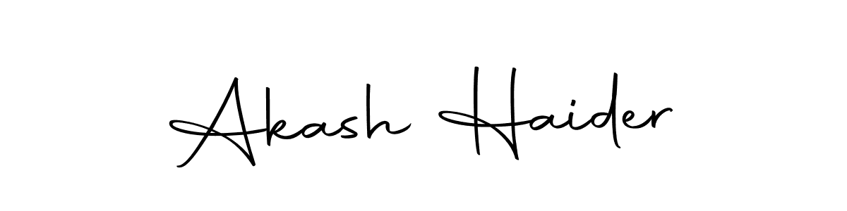 Make a beautiful signature design for name Akash Haider. Use this online signature maker to create a handwritten signature for free. Akash Haider signature style 10 images and pictures png