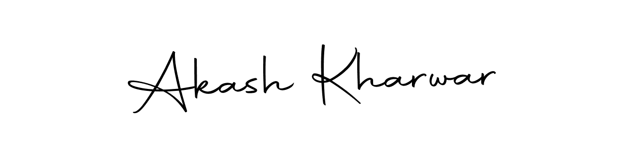 Create a beautiful signature design for name Akash Kharwar. With this signature (Autography-DOLnW) fonts, you can make a handwritten signature for free. Akash Kharwar signature style 10 images and pictures png