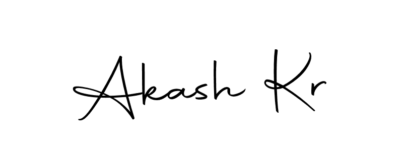 Use a signature maker to create a handwritten signature online. With this signature software, you can design (Autography-DOLnW) your own signature for name Akash Kr. Akash Kr signature style 10 images and pictures png