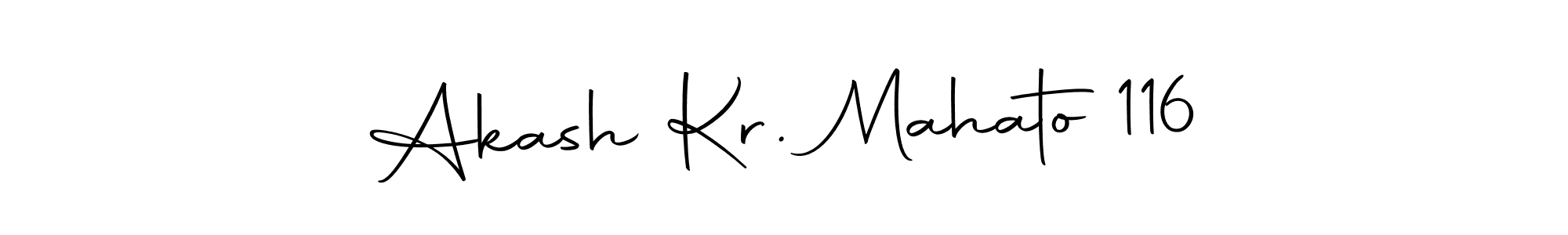 Also we have Akash Kr. Mahato 116 name is the best signature style. Create professional handwritten signature collection using Autography-DOLnW autograph style. Akash Kr. Mahato 116 signature style 10 images and pictures png