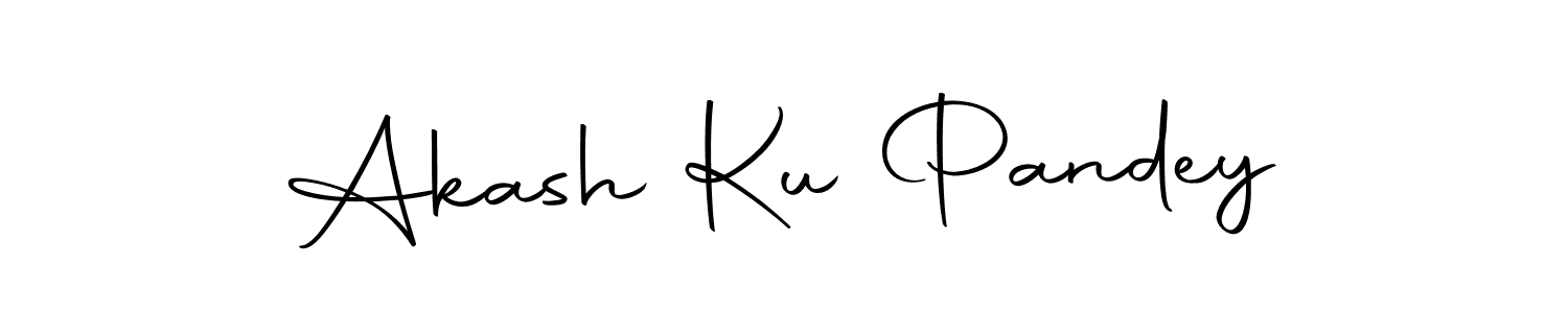 Akash Ku Pandey stylish signature style. Best Handwritten Sign (Autography-DOLnW) for my name. Handwritten Signature Collection Ideas for my name Akash Ku Pandey. Akash Ku Pandey signature style 10 images and pictures png