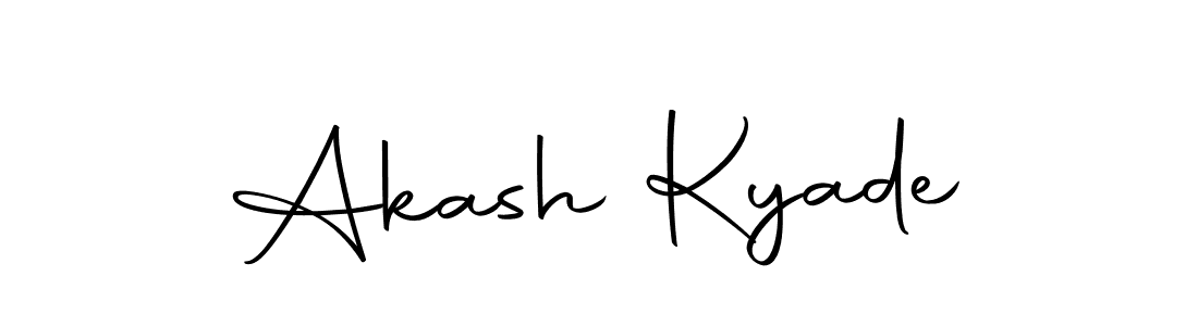 How to make Akash Kyade signature? Autography-DOLnW is a professional autograph style. Create handwritten signature for Akash Kyade name. Akash Kyade signature style 10 images and pictures png