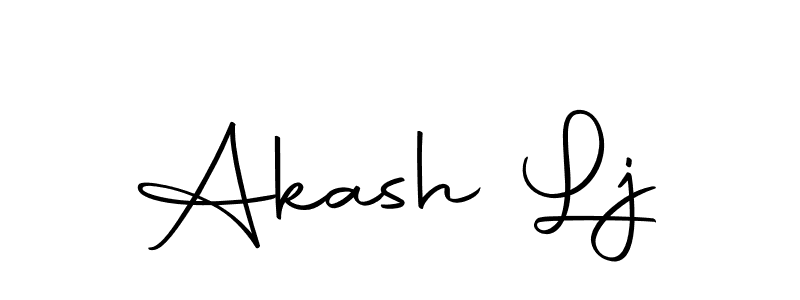 if you are searching for the best signature style for your name Akash Lj. so please give up your signature search. here we have designed multiple signature styles  using Autography-DOLnW. Akash Lj signature style 10 images and pictures png