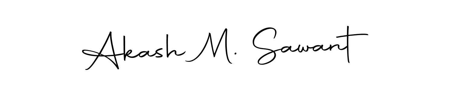 It looks lik you need a new signature style for name Akash M. Sawant. Design unique handwritten (Autography-DOLnW) signature with our free signature maker in just a few clicks. Akash M. Sawant signature style 10 images and pictures png