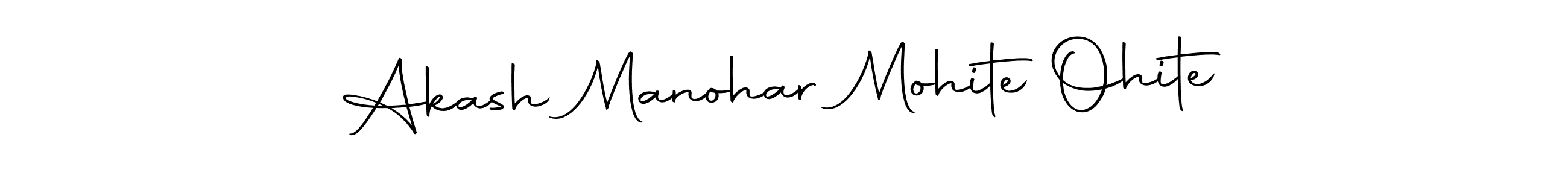 It looks lik you need a new signature style for name Akash Manohar Mohite Ohite. Design unique handwritten (Autography-DOLnW) signature with our free signature maker in just a few clicks. Akash Manohar Mohite Ohite signature style 10 images and pictures png