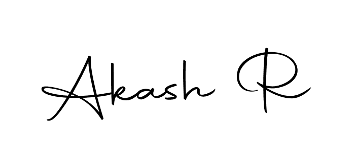 Design your own signature with our free online signature maker. With this signature software, you can create a handwritten (Autography-DOLnW) signature for name Akash R. Akash R signature style 10 images and pictures png
