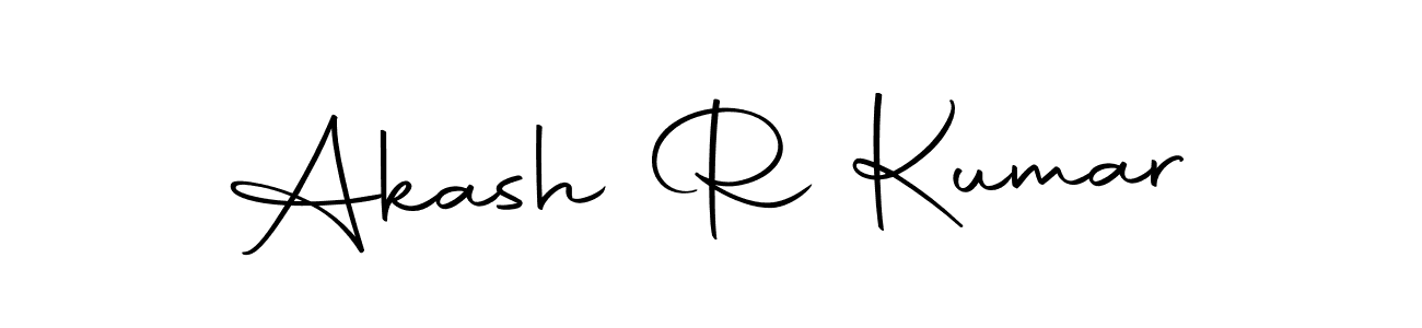 Design your own signature with our free online signature maker. With this signature software, you can create a handwritten (Autography-DOLnW) signature for name Akash R Kumar. Akash R Kumar signature style 10 images and pictures png