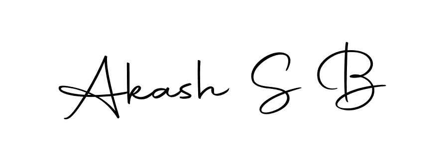 Also we have Akash S B name is the best signature style. Create professional handwritten signature collection using Autography-DOLnW autograph style. Akash S B signature style 10 images and pictures png