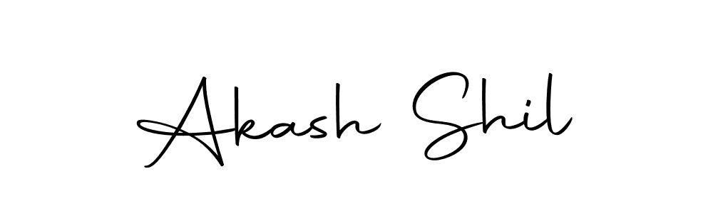 How to make Akash Shil name signature. Use Autography-DOLnW style for creating short signs online. This is the latest handwritten sign. Akash Shil signature style 10 images and pictures png