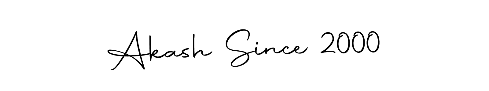 Similarly Autography-DOLnW is the best handwritten signature design. Signature creator online .You can use it as an online autograph creator for name Akash Since 2000. Akash Since 2000 signature style 10 images and pictures png