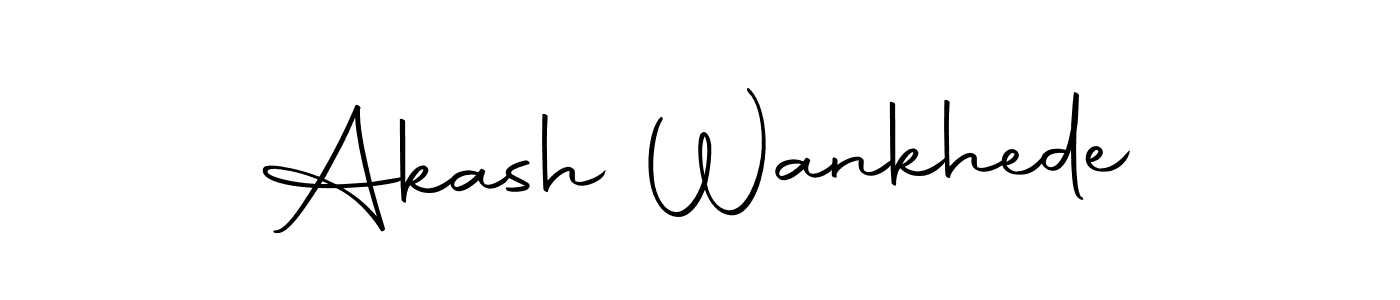 Use a signature maker to create a handwritten signature online. With this signature software, you can design (Autography-DOLnW) your own signature for name Akash Wankhede. Akash Wankhede signature style 10 images and pictures png