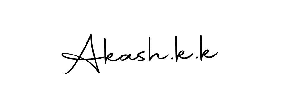 Make a beautiful signature design for name Akash.k.k. With this signature (Autography-DOLnW) style, you can create a handwritten signature for free. Akash.k.k signature style 10 images and pictures png