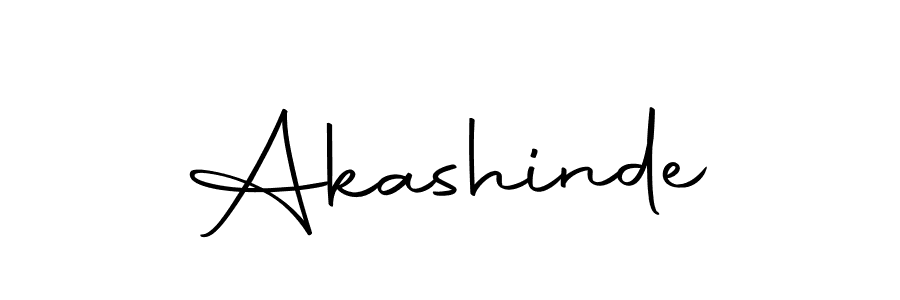 Design your own signature with our free online signature maker. With this signature software, you can create a handwritten (Autography-DOLnW) signature for name Akashinde. Akashinde signature style 10 images and pictures png