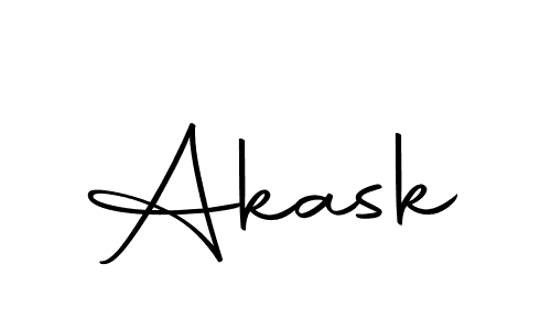 Design your own signature with our free online signature maker. With this signature software, you can create a handwritten (Autography-DOLnW) signature for name Akask. Akask signature style 10 images and pictures png