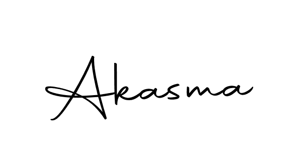 Design your own signature with our free online signature maker. With this signature software, you can create a handwritten (Autography-DOLnW) signature for name Akasma. Akasma signature style 10 images and pictures png