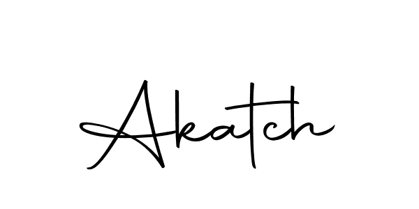 Use a signature maker to create a handwritten signature online. With this signature software, you can design (Autography-DOLnW) your own signature for name Akatch. Akatch signature style 10 images and pictures png