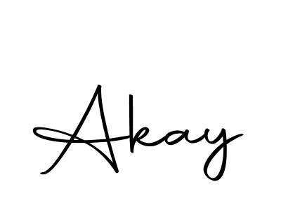 Design your own signature with our free online signature maker. With this signature software, you can create a handwritten (Autography-DOLnW) signature for name Akay. Akay signature style 10 images and pictures png