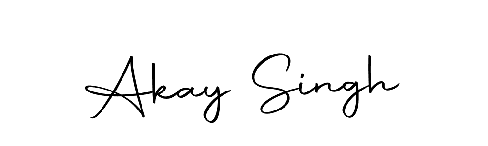 Design your own signature with our free online signature maker. With this signature software, you can create a handwritten (Autography-DOLnW) signature for name Akay Singh. Akay Singh signature style 10 images and pictures png