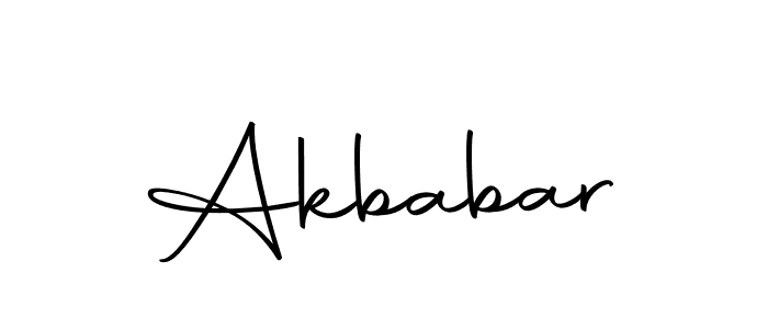 Design your own signature with our free online signature maker. With this signature software, you can create a handwritten (Autography-DOLnW) signature for name Akbabar. Akbabar signature style 10 images and pictures png