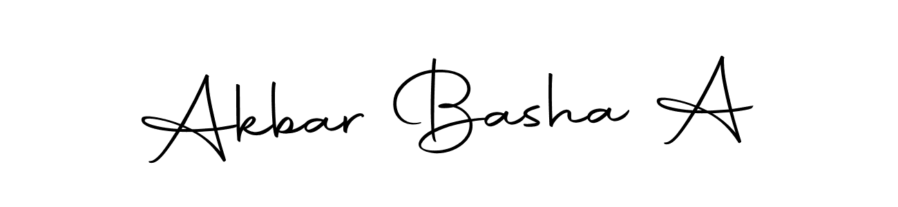 Also we have Akbar Basha A name is the best signature style. Create professional handwritten signature collection using Autography-DOLnW autograph style. Akbar Basha A signature style 10 images and pictures png