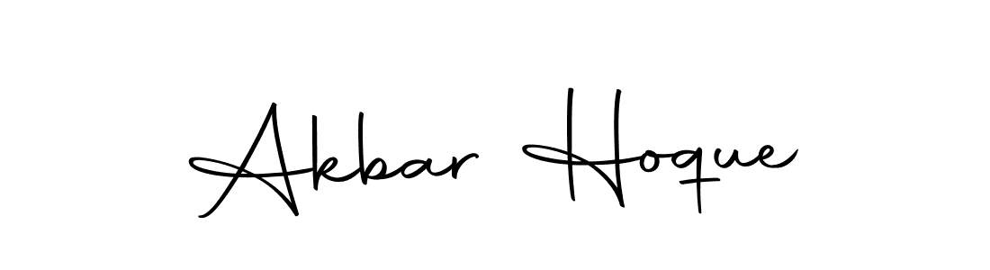 How to make Akbar Hoque name signature. Use Autography-DOLnW style for creating short signs online. This is the latest handwritten sign. Akbar Hoque signature style 10 images and pictures png