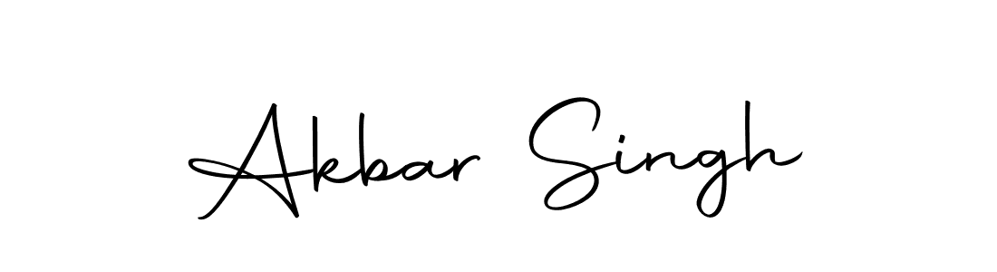Create a beautiful signature design for name Akbar Singh. With this signature (Autography-DOLnW) fonts, you can make a handwritten signature for free. Akbar Singh signature style 10 images and pictures png