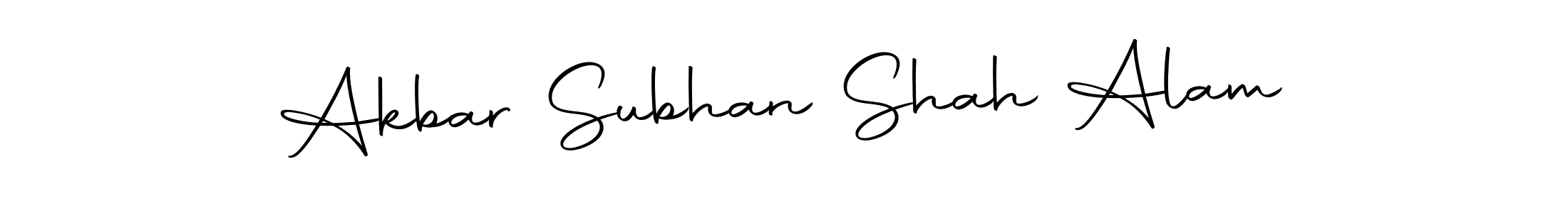 It looks lik you need a new signature style for name Akbar Subhan Shah Alam. Design unique handwritten (Autography-DOLnW) signature with our free signature maker in just a few clicks. Akbar Subhan Shah Alam signature style 10 images and pictures png