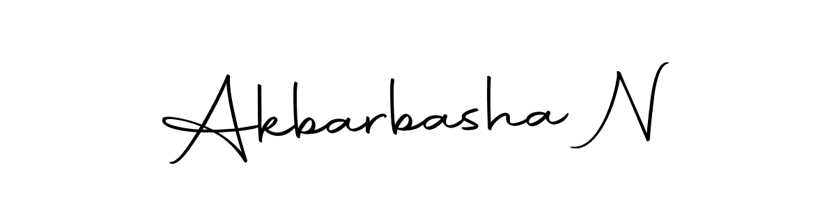 Design your own signature with our free online signature maker. With this signature software, you can create a handwritten (Autography-DOLnW) signature for name Akbarbasha N. Akbarbasha N signature style 10 images and pictures png
