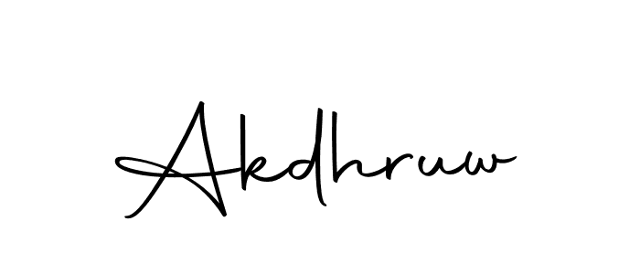 The best way (Autography-DOLnW) to make a short signature is to pick only two or three words in your name. The name Akdhruw include a total of six letters. For converting this name. Akdhruw signature style 10 images and pictures png