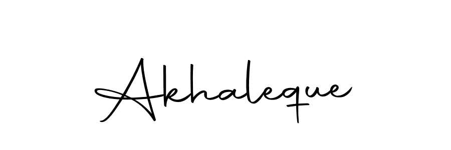 Design your own signature with our free online signature maker. With this signature software, you can create a handwritten (Autography-DOLnW) signature for name Akhaleque. Akhaleque signature style 10 images and pictures png