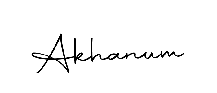 How to make Akhanum signature? Autography-DOLnW is a professional autograph style. Create handwritten signature for Akhanum name. Akhanum signature style 10 images and pictures png