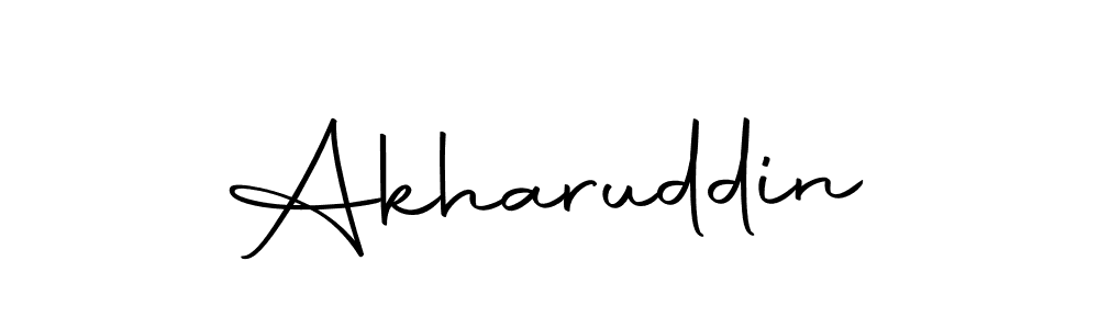 Design your own signature with our free online signature maker. With this signature software, you can create a handwritten (Autography-DOLnW) signature for name Akharuddin. Akharuddin signature style 10 images and pictures png
