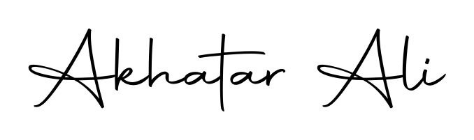 Discover the perfect balance of readability and style for Akhatar Ali with Autography-DOLnW font. Create your dream signature today. Akhatar Ali signature style 10 images and pictures png
