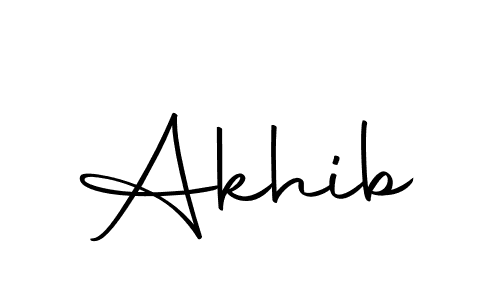 Similarly Autography-DOLnW is the best handwritten signature design. Signature creator online .You can use it as an online autograph creator for name Akhib. Akhib signature style 10 images and pictures png