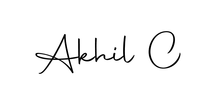 Akhil C stylish signature style. Best Handwritten Sign (Autography-DOLnW) for my name. Handwritten Signature Collection Ideas for my name Akhil C. Akhil C signature style 10 images and pictures png