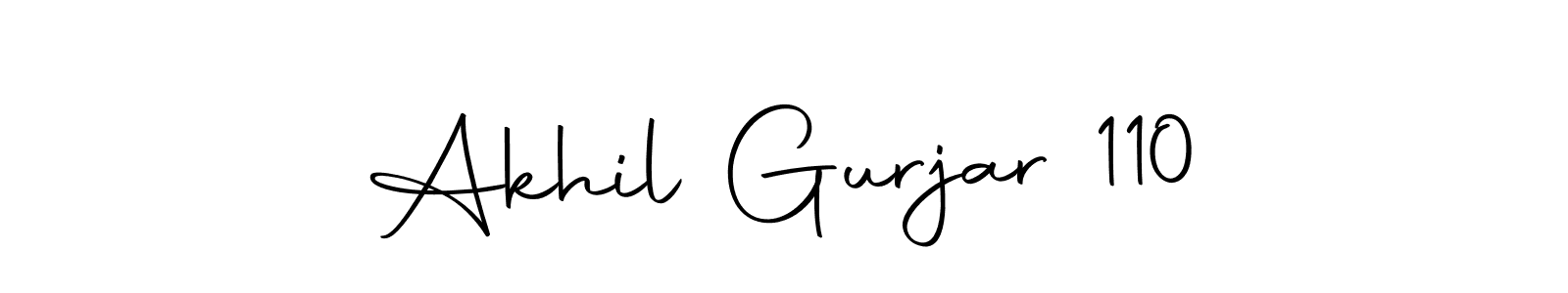 The best way (Autography-DOLnW) to make a short signature is to pick only two or three words in your name. The name Akhil Gurjar 110 include a total of six letters. For converting this name. Akhil Gurjar 110 signature style 10 images and pictures png