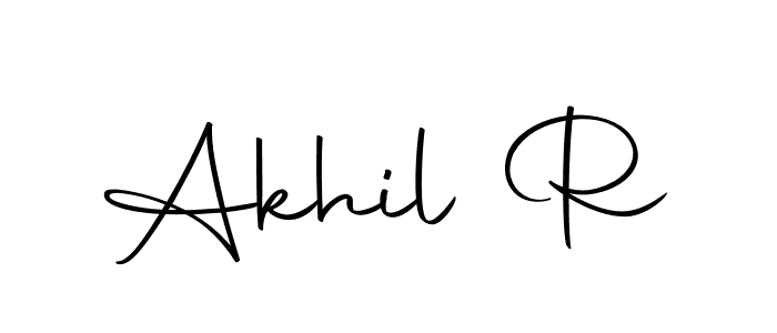 It looks lik you need a new signature style for name Akhil R. Design unique handwritten (Autography-DOLnW) signature with our free signature maker in just a few clicks. Akhil R signature style 10 images and pictures png